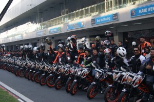KTM 390 Duke owners track day at Buddh International Circuit